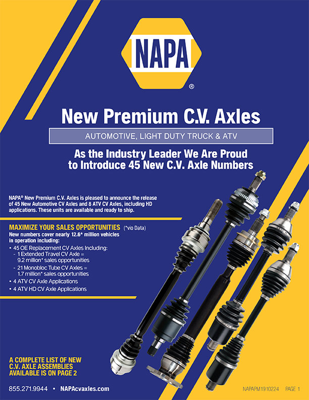 45 New C.V. Axle Numbers