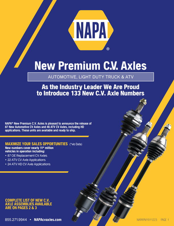 We’re Expanding Again! 133 New C.V. Axle Numbers